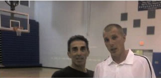 Coach T with Jason Williams (aka “White Chocolate”) after playing together at Miami Palmetto High School men’s league